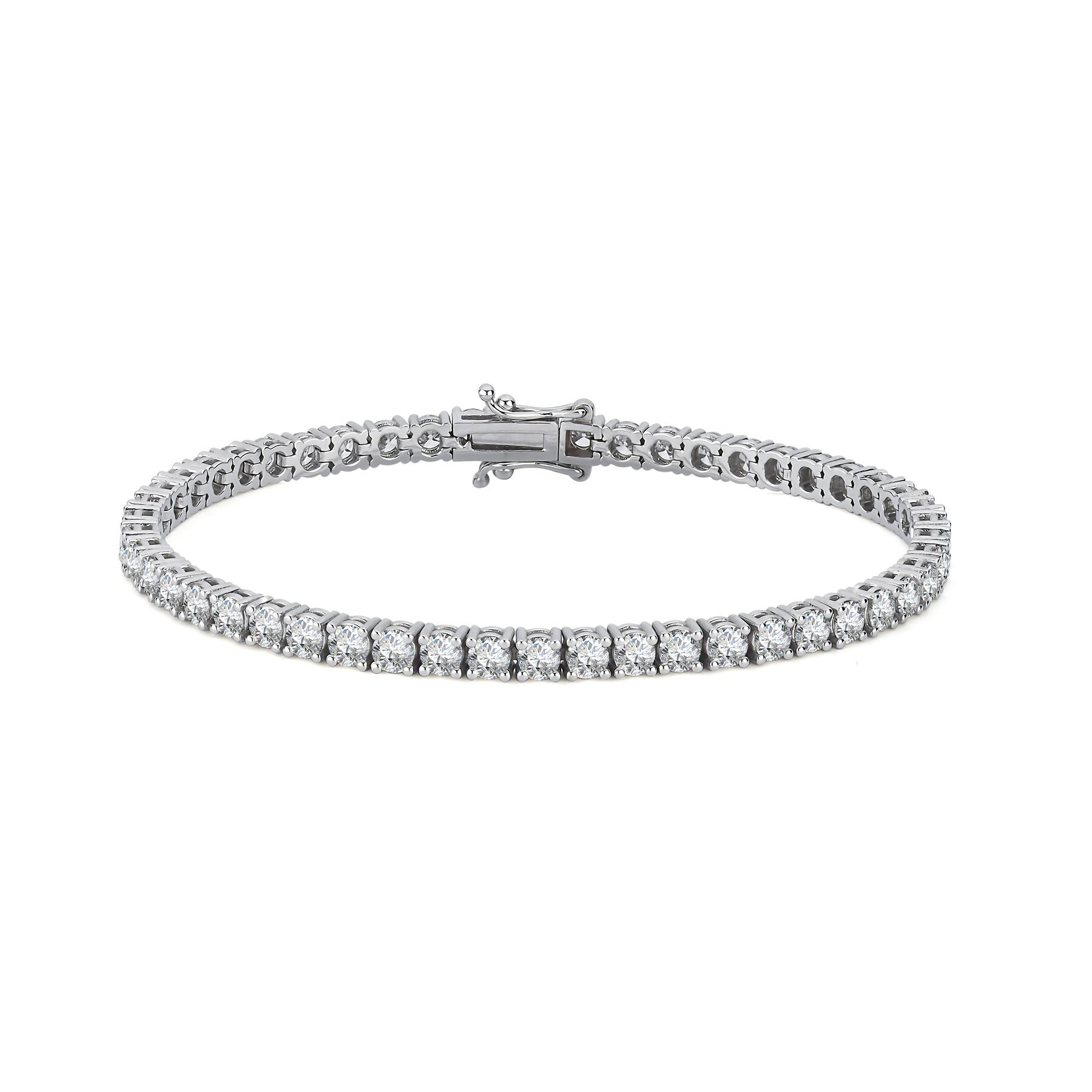 6,45 Karat Laboratuvar Pırlanta Su Yolu Bilezik