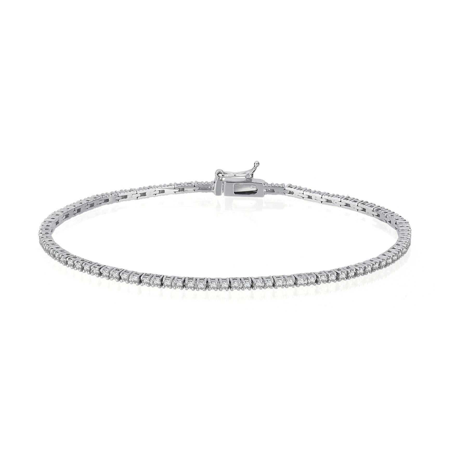 1,38 Karat Laboratuvar Pırlanta Su Yolu Bilezik