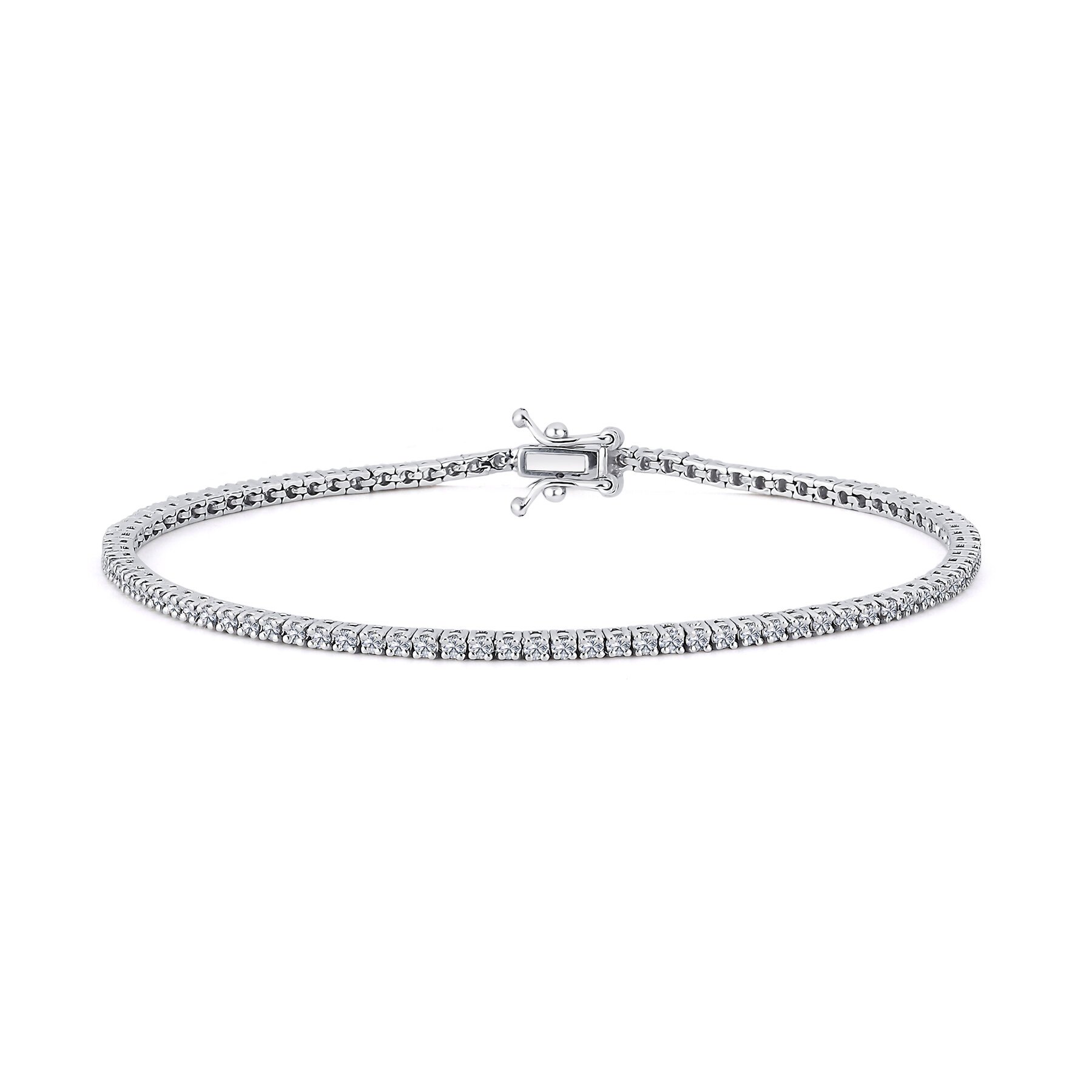 1,38 Karat Laboratuvar Pırlanta Su Yolu Bilezik