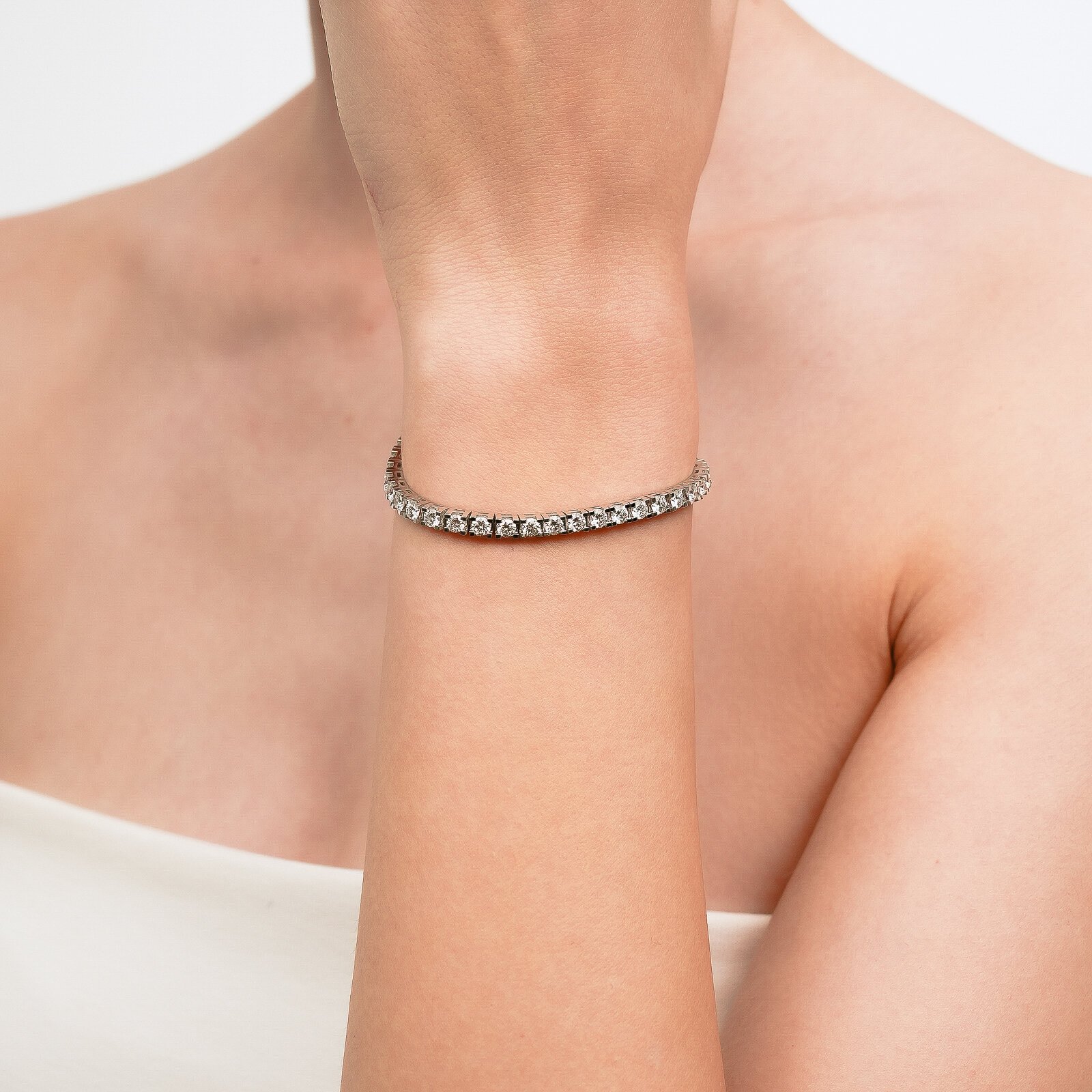 5,90 Karat Laboratuvar Pırlanta Su Bilezik