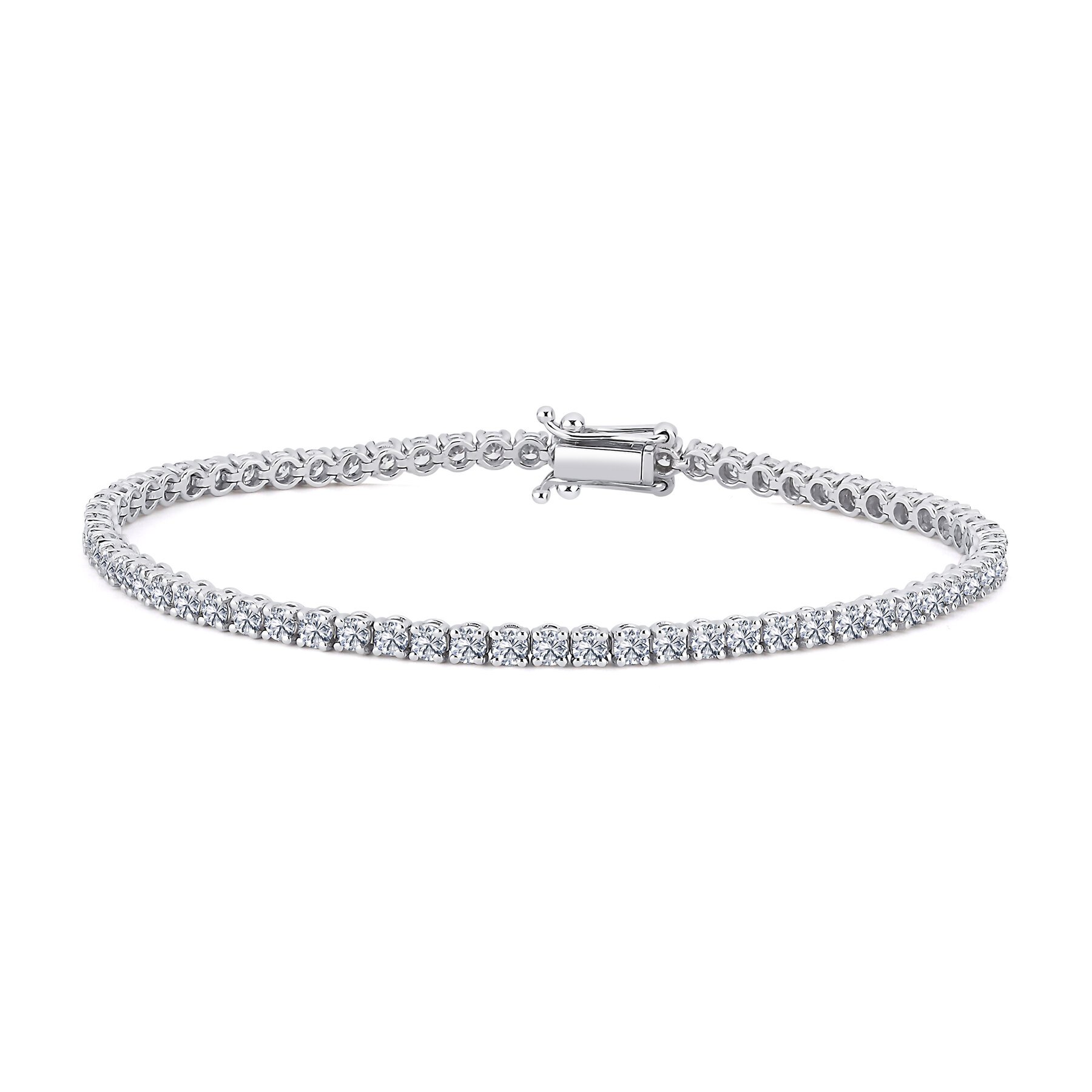 4,15 Karat Laboratuvar Pırlanta Su Yolu Bilezik