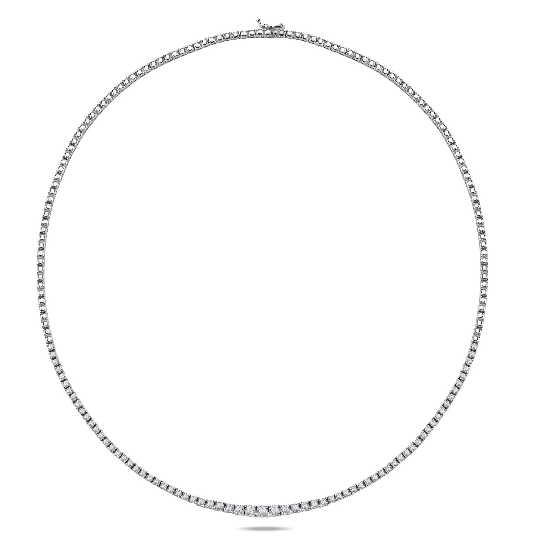 2,85 Karat Laboratuvar Pırlanta Yarım Tur Su Yolu Gerdanlık