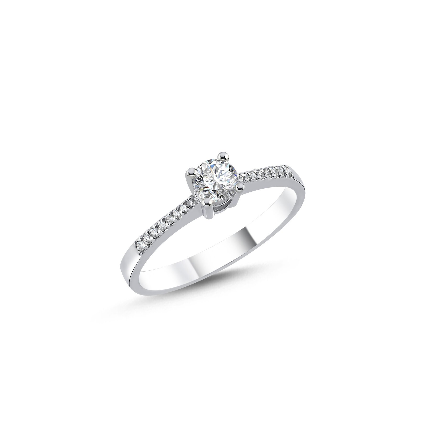 0.36 Karat Laboratuvar Pırlanta Tektaş Yüzük