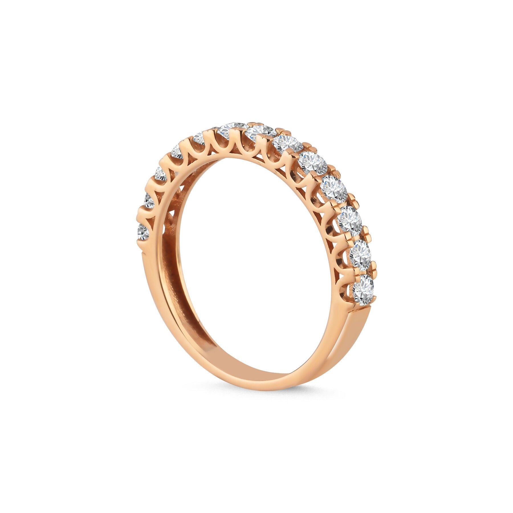 0,80 Karat Laboratuvar Pırlanta Alyans