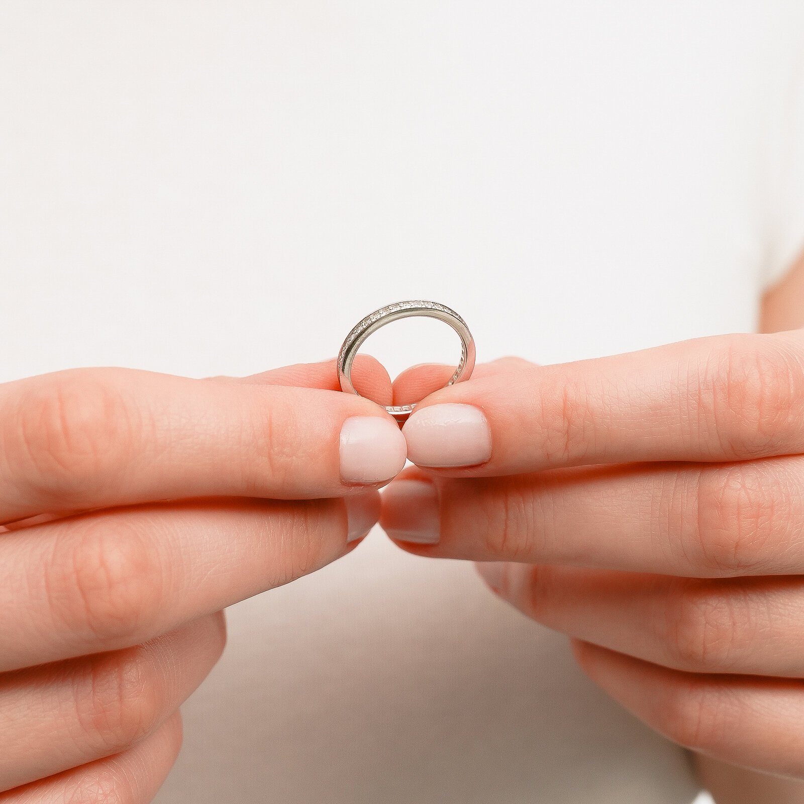 0,35 Karat Laboratuvar Pırlanta Tam Tur Alyans