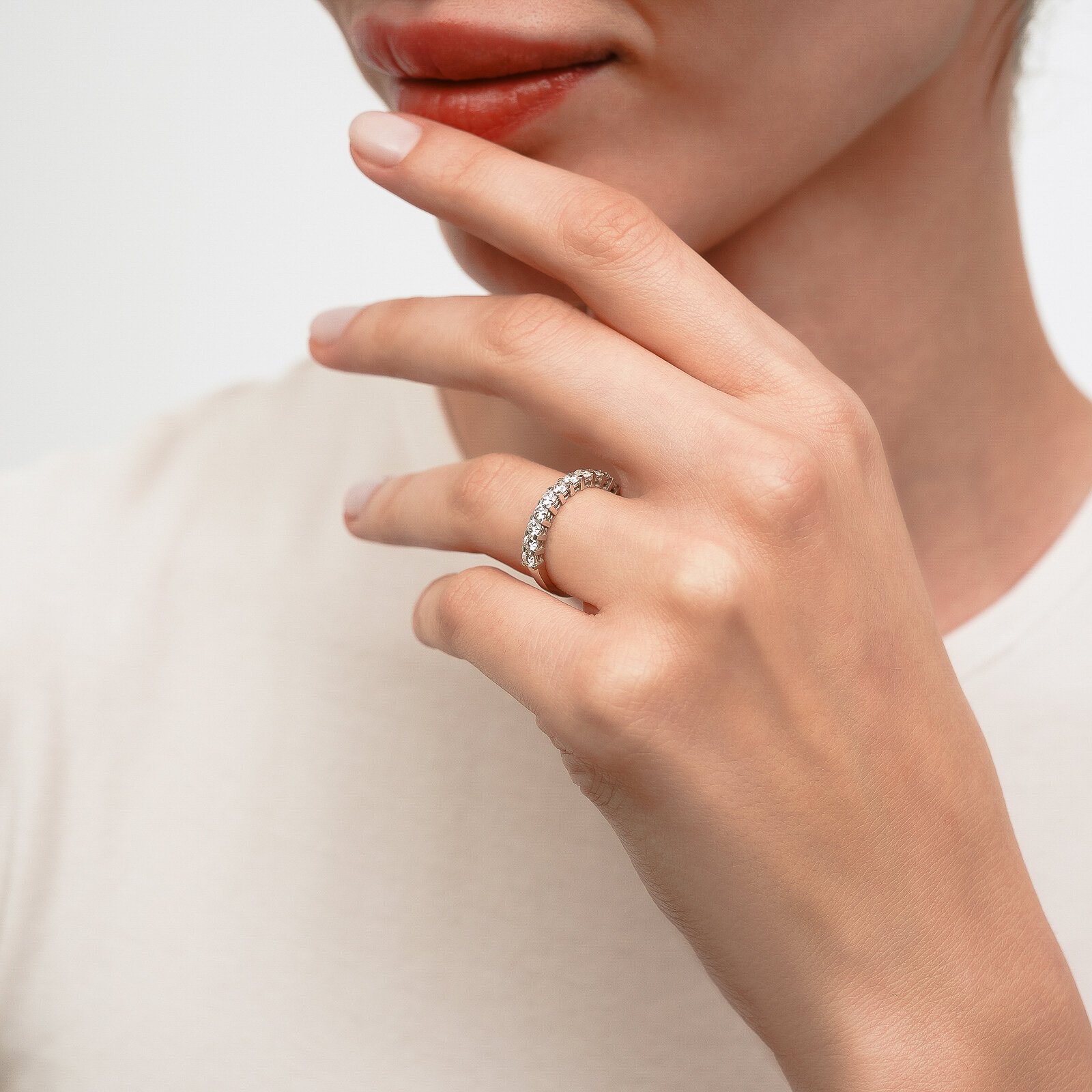 0,80 Karat Laboratuvar Pırlanta Alyans