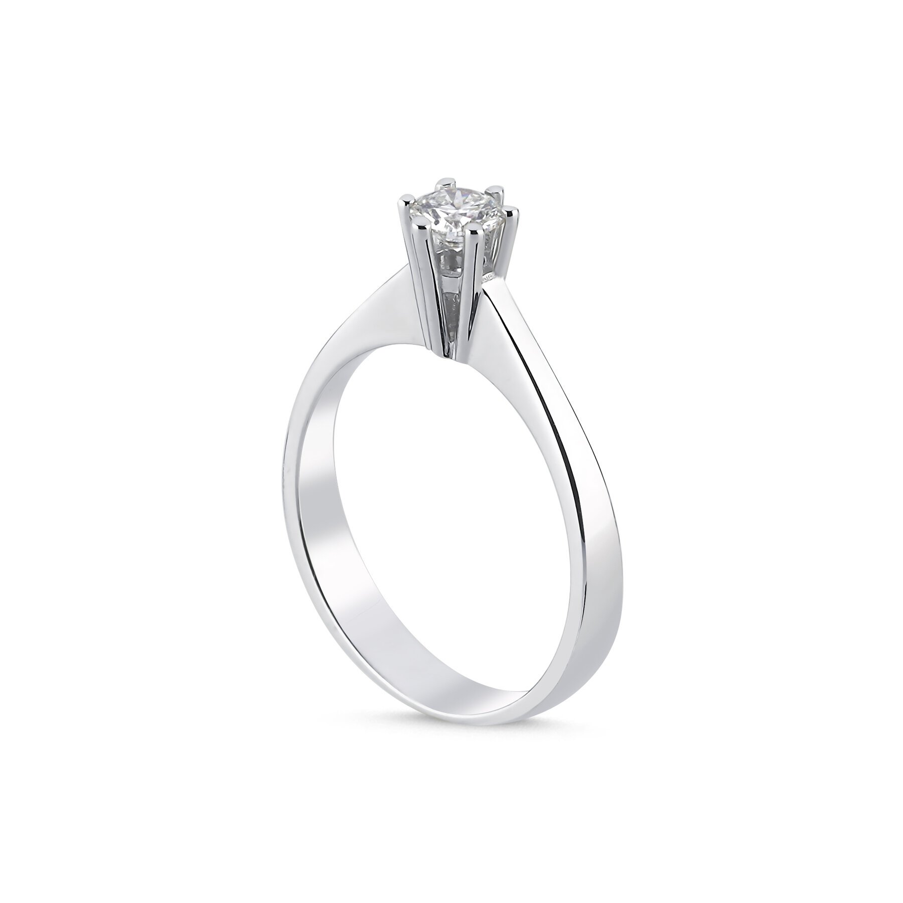 0,30 Karat Laboratuvar Pırlanta 6 Tırnak Tektaş Yüzük