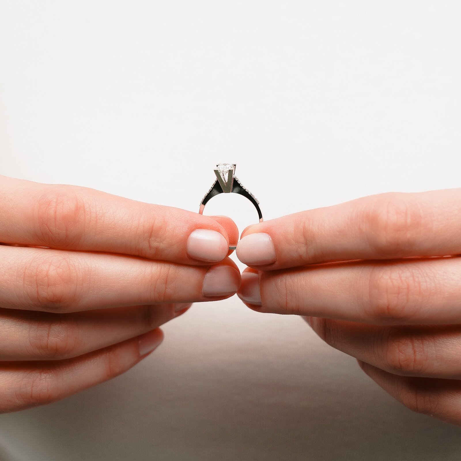 0,58 Karat Laboratuvar Pırlanta Tektaş Yüzük