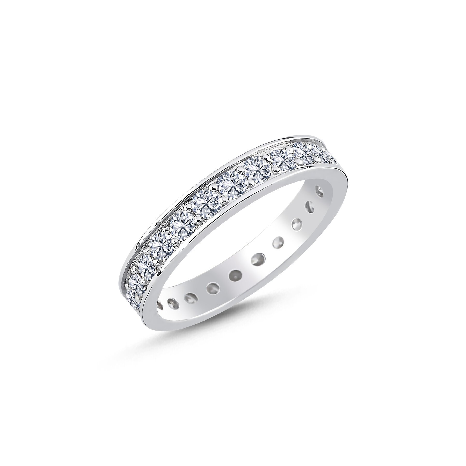 1,12 Karat Laboratuvar Pırlanta Tam Tur Alyans