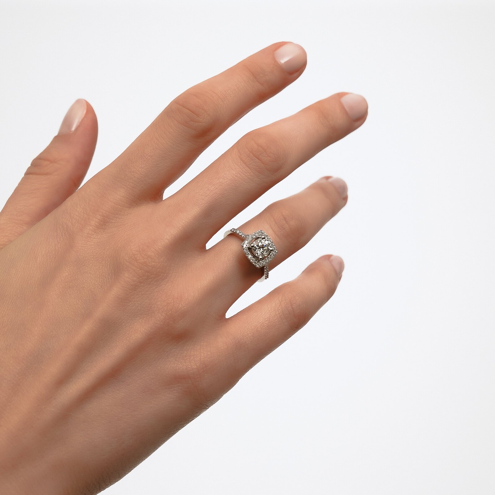 1,12 Karat Laboratuvar Pırlanta Tektaş Yüzük