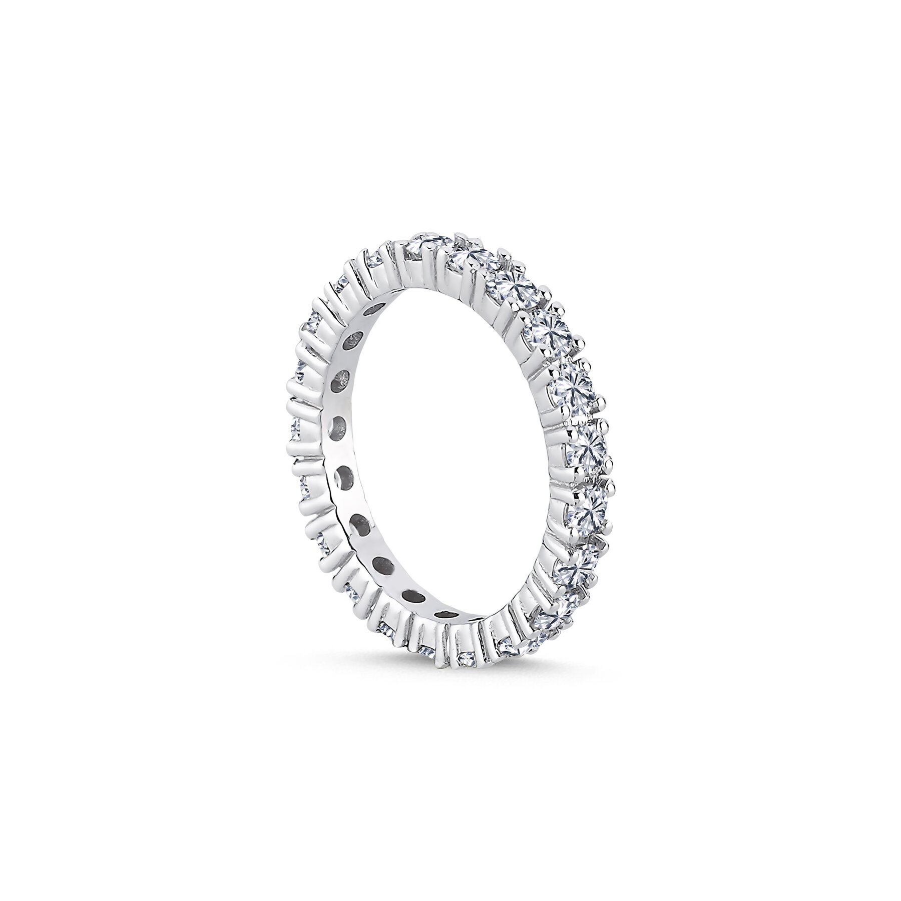 1,80 Karat Laboratuvar Pırlanta Tam Tur Alyans