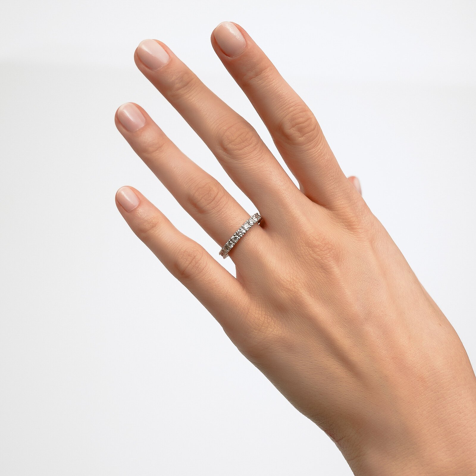 1,80 Karat Laboratuvar Pırlanta Tam Tur Alyans